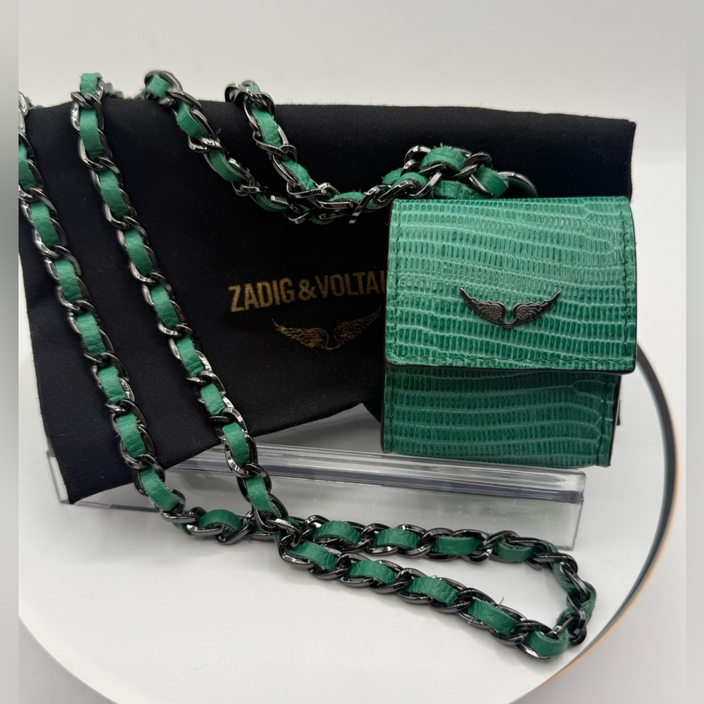 Zadig & Voltaire Emerald Mini Bag with Chain - Picture 1 of 11